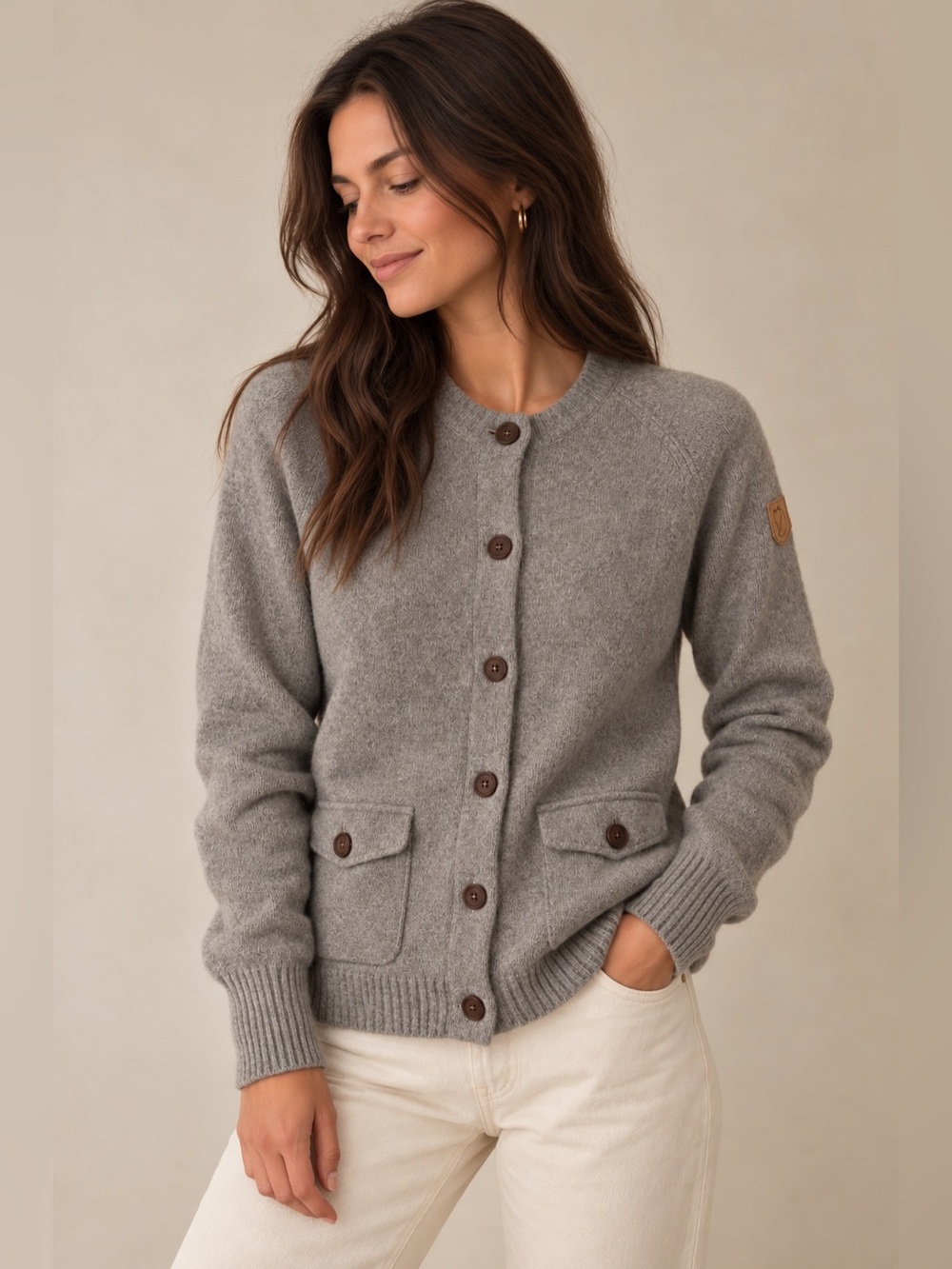 Fjällräven Women’s Greenland Re-Wool Cardigan - Size Large